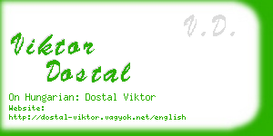 viktor dostal business card